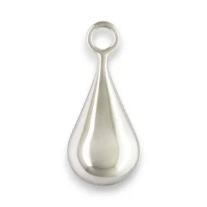 🆕🔗 Teardrop Charm (with Closed Jump Ring) in Sterling Silver