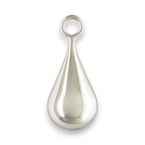 🆕🔗 Teardrop Charm (with Closed Jump Ring) in Sterling Silver