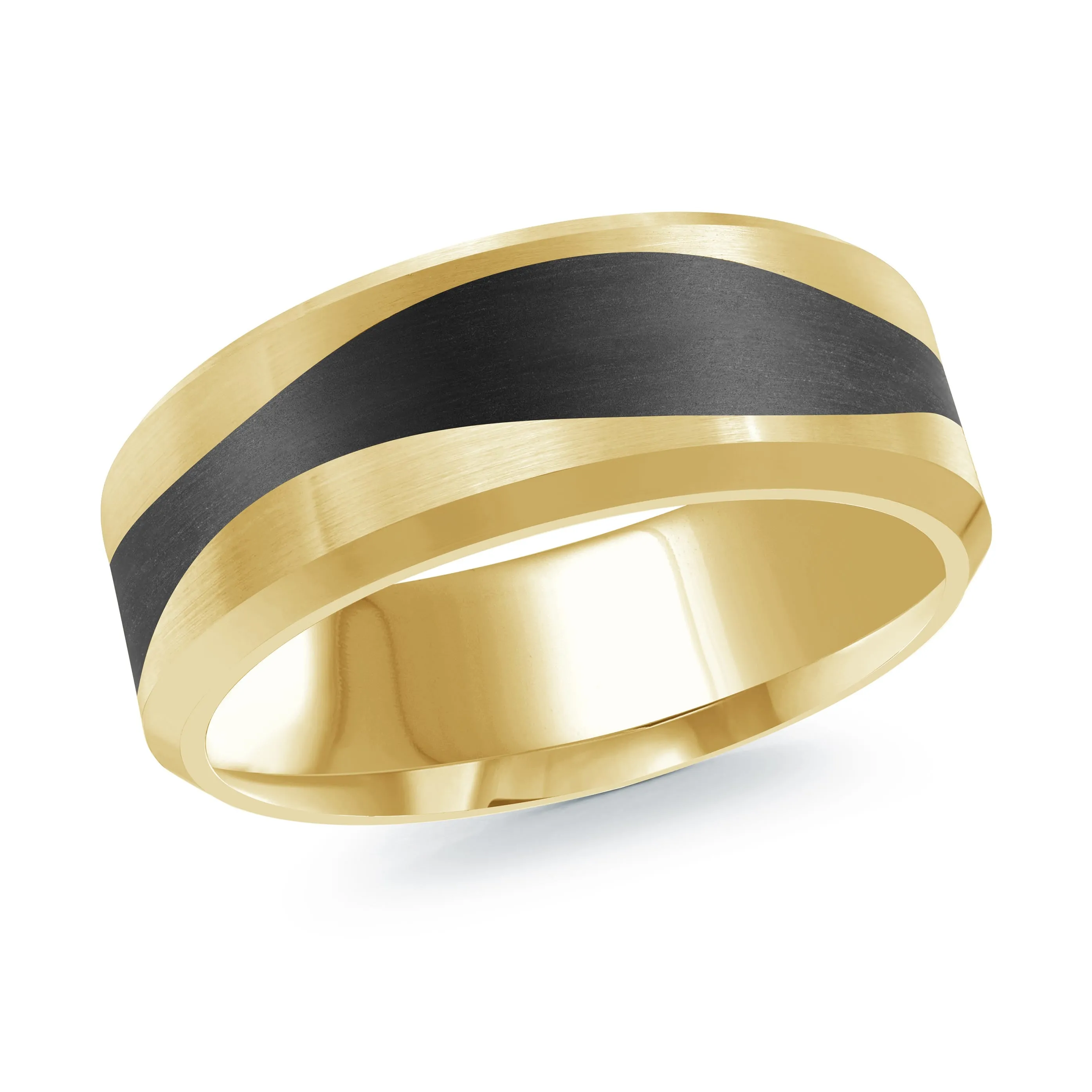 14K Yellow Gold Ring from the Noir Collection by Malo - MRDA-156-8Y