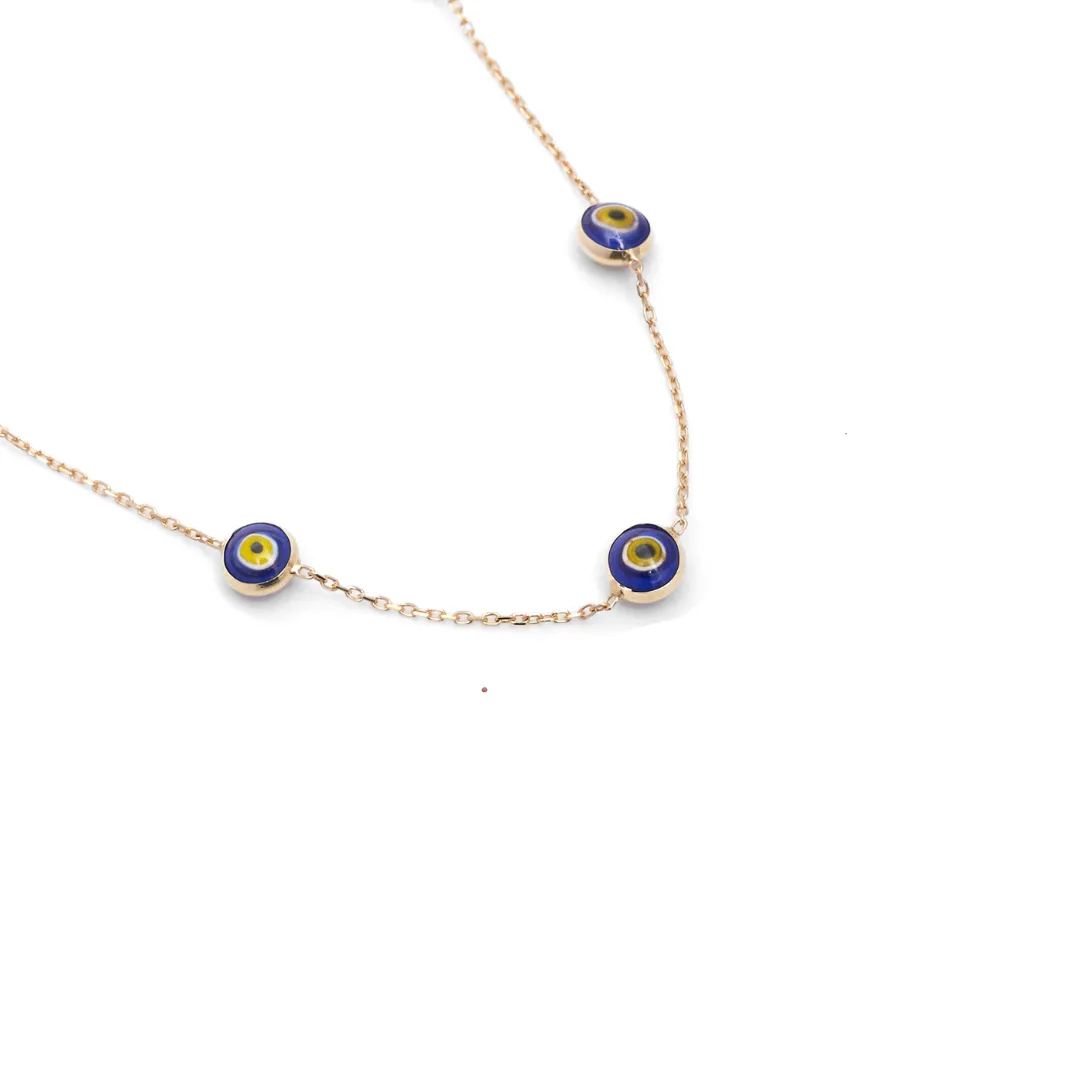 14kt Evil Eye Necklace