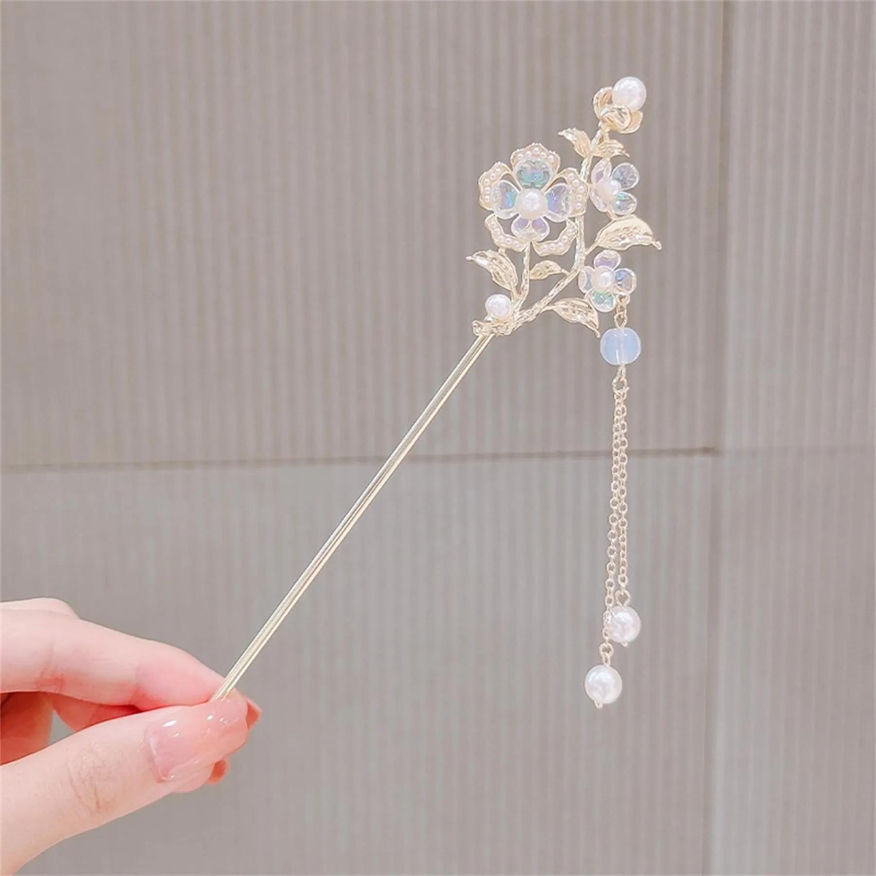 2 Pack Flower Metal Hairpin Hair Stick Hair Chopsticks Handmade Classic Hair Pins for Women Girls-045