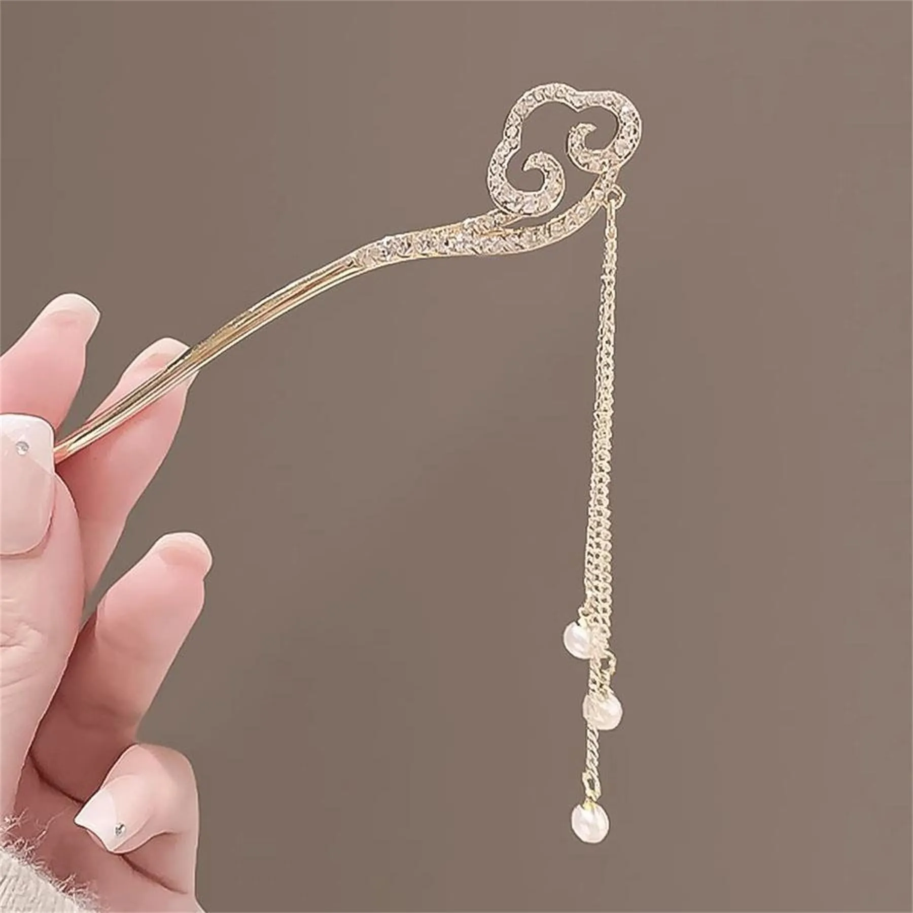 2 Pack Metal Hairpin Hair Stick Rose Flower Hair Chopsticks Handmade Classic Hair Pins for Women Girls-044