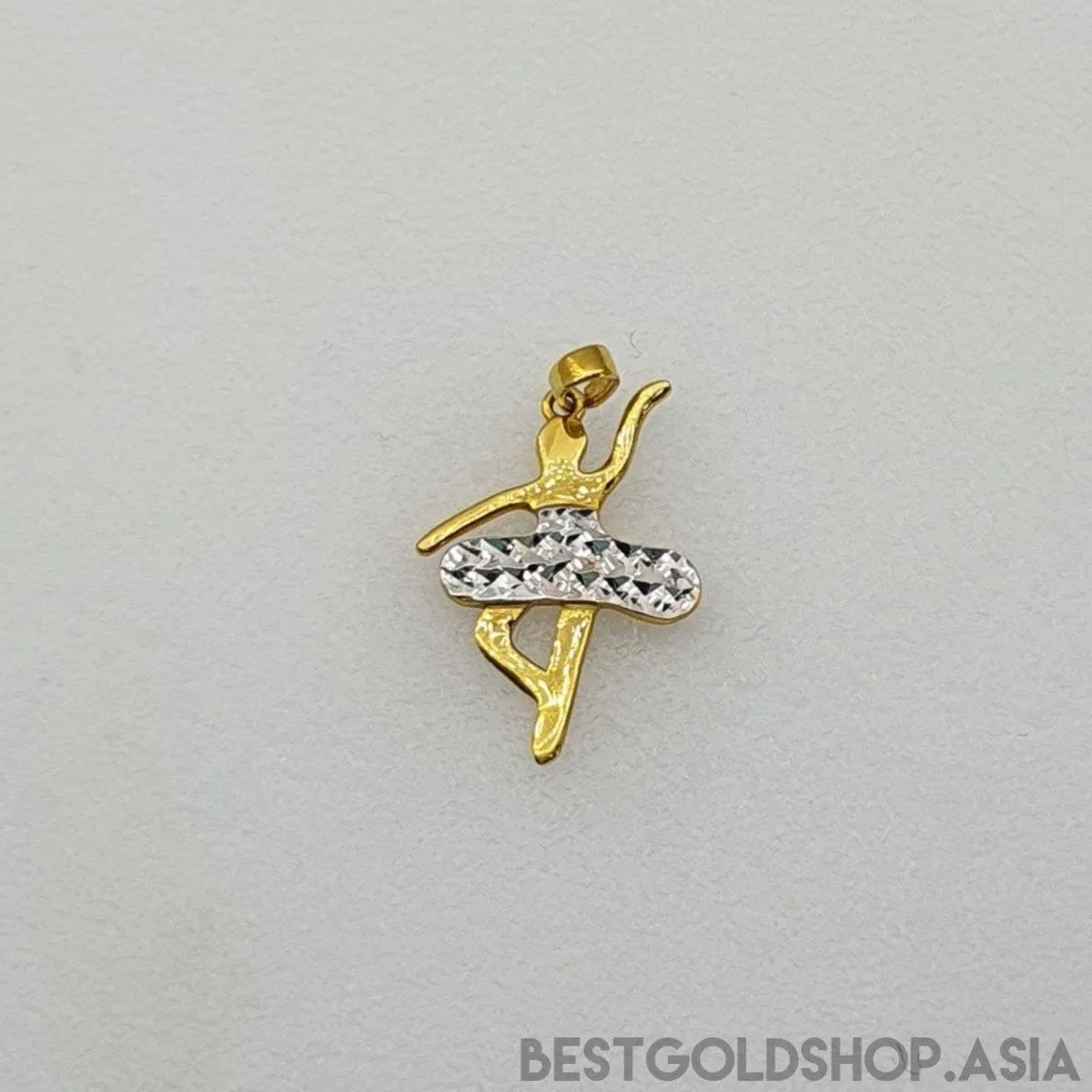 22k / 916 Gold Ballet Dancer Pendant (2 Colour) by Best Gold Shop