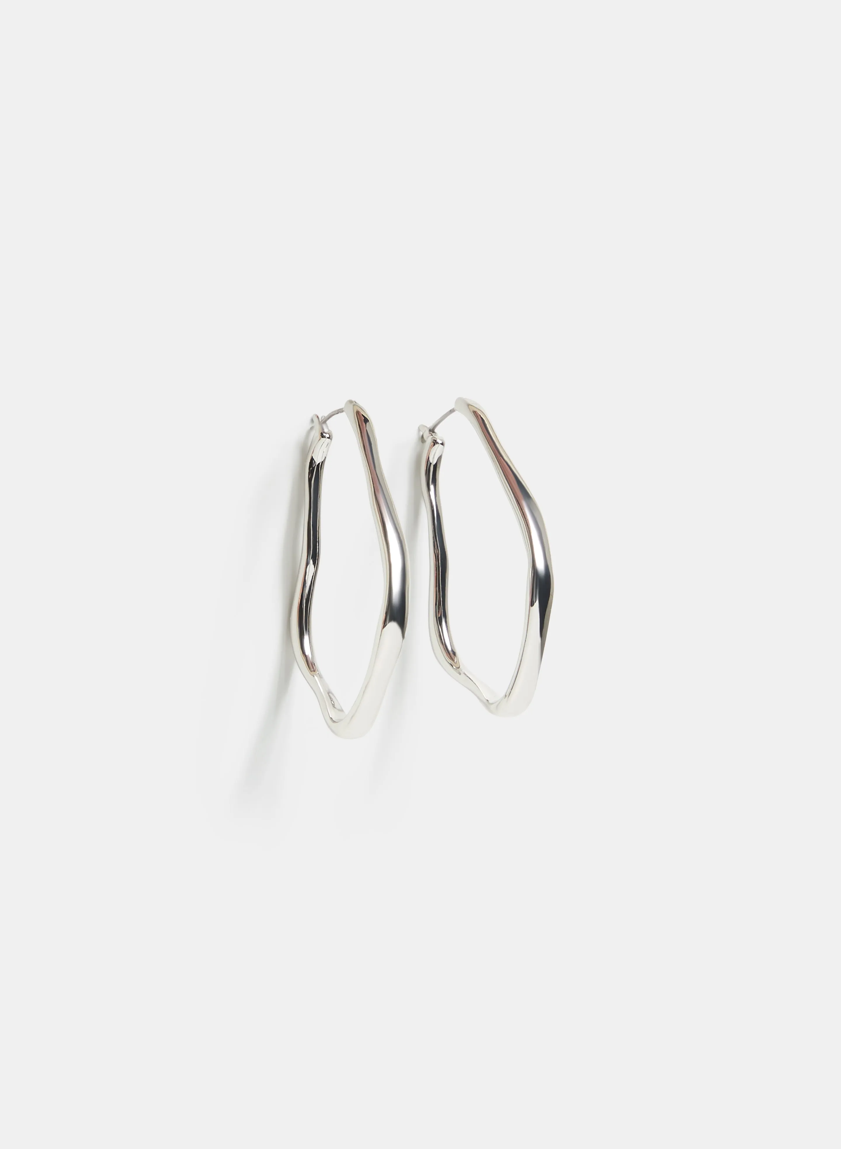 Abstract Hoop Earrings