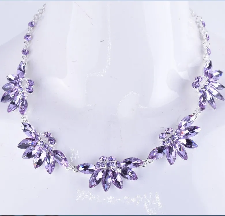 Alloy Crystal Flowers Wedding Bridal Hair Jewelry