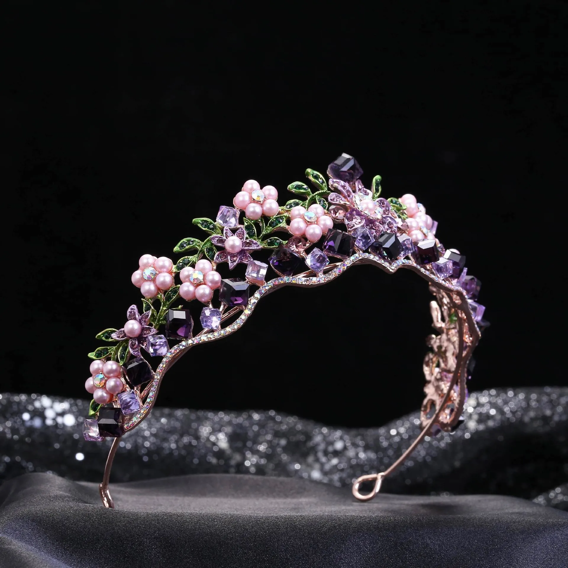 Alloy Crystal Flowers Wedding Bridal Hair Jewelry