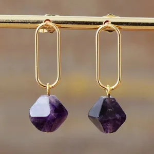 Amethysts Hyperbole Ins Earrings