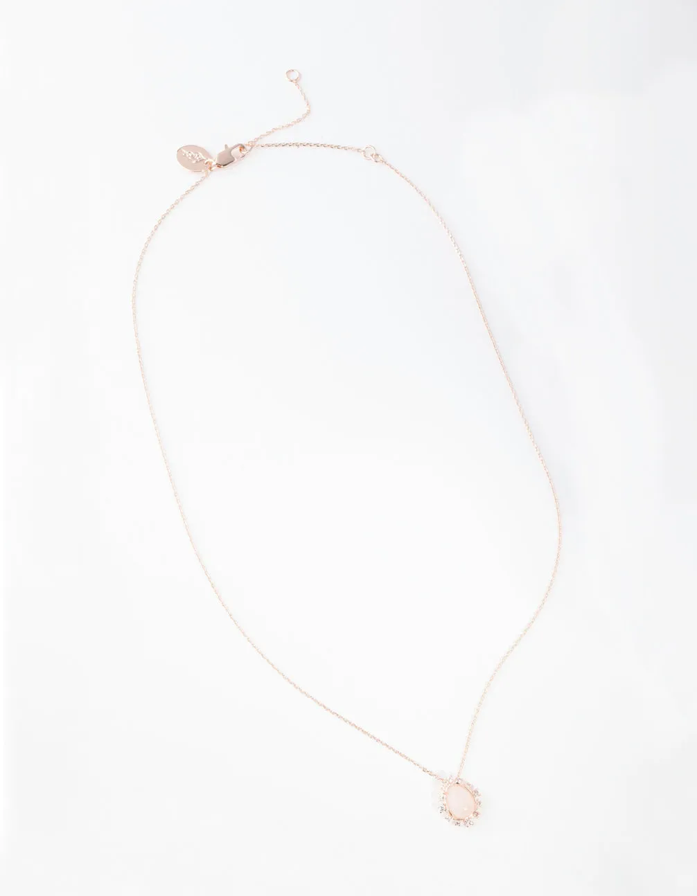 Boutique Rose Gold Small Semi-Precious Necklace