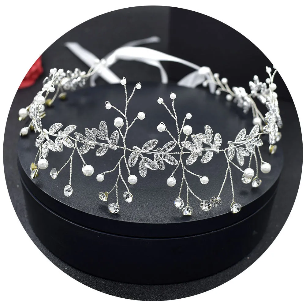 Bridal Hair Band Rhinestone Alloy Wedding Hair Jewelry