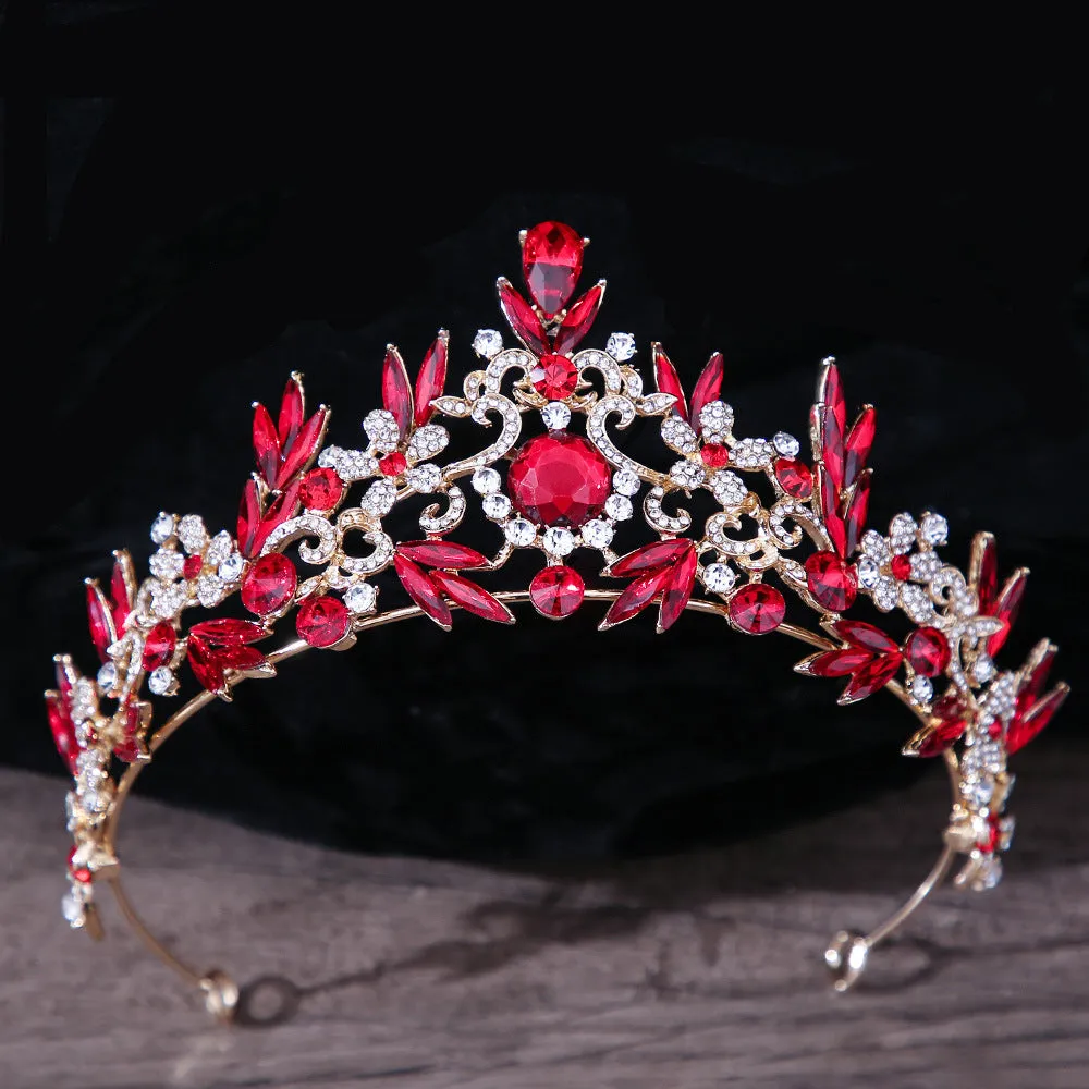 Bridal Headdress Rhinestone Wedding Hair Jewelry Crown