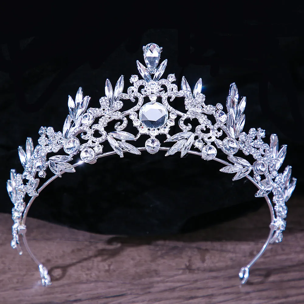 Bridal Headdress Rhinestone Wedding Hair Jewelry Crown