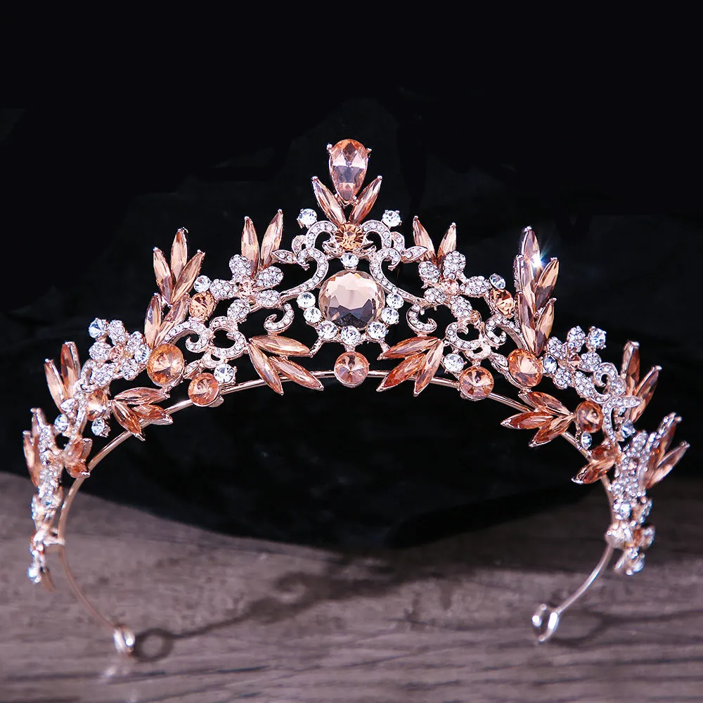 Bridal Headdress Rhinestone Wedding Hair Jewelry Crown