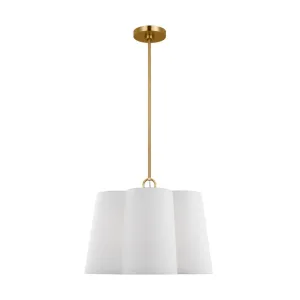 Bronte 22 in. 3 lights Pendant Light Burnished Brass finish