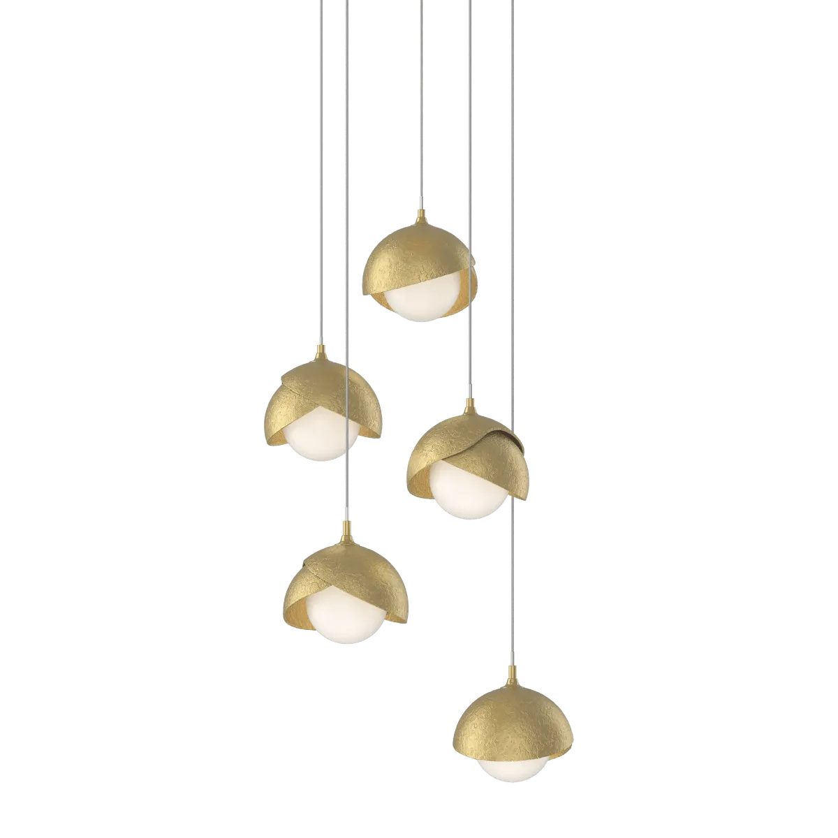 Brooklyn 16 in. 5 lights Long Pendant Light Modern Brass Finish