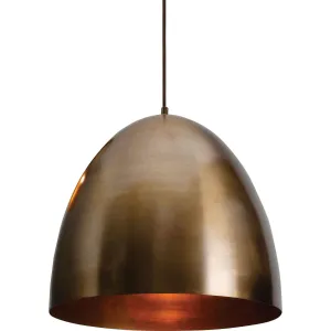 Brooklyn 16 in. Pendant Light Antique Brass Finish