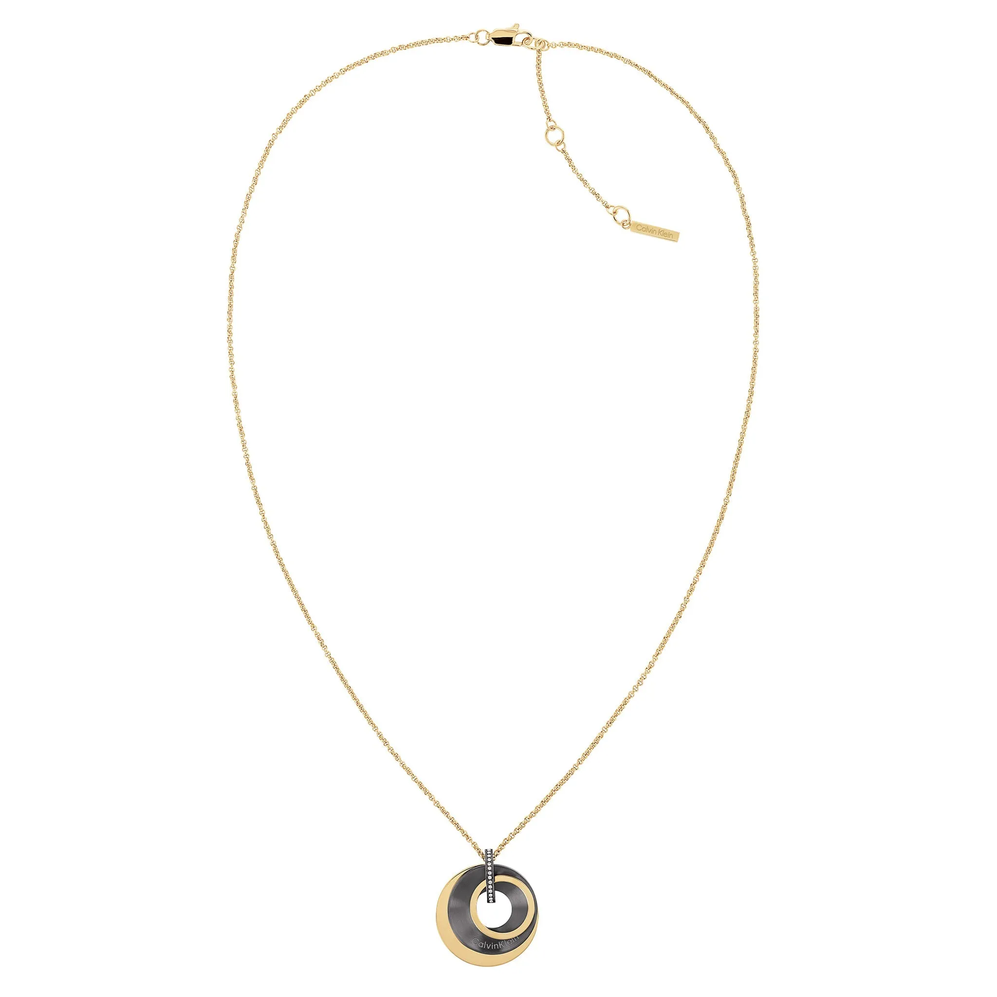 Calvin Klein Jewellery Carnation Gold Steel with Crystals Women's Pendant Necklace - 35000158