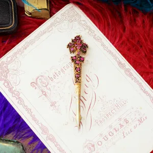 Ceylonese Katiri Mala Kondakoora Ruby Hair Pin