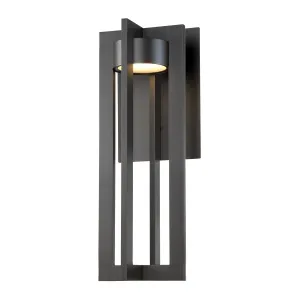 Chamber 20 in. LED Outdoor Wall Sconce 3000K Bronze Finish