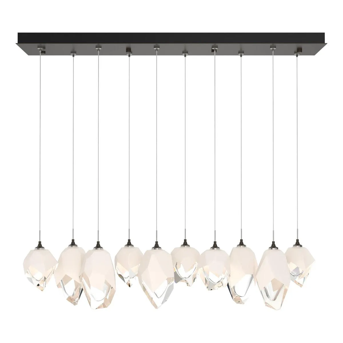 Chrysalis 10 Lights Mixed Crystal Linear Pendant Light