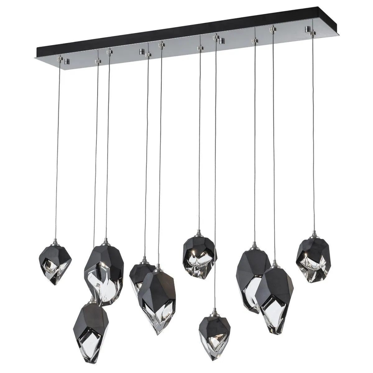 Chrysalis 10 Lights Mixed Crystal Linear Pendant Light