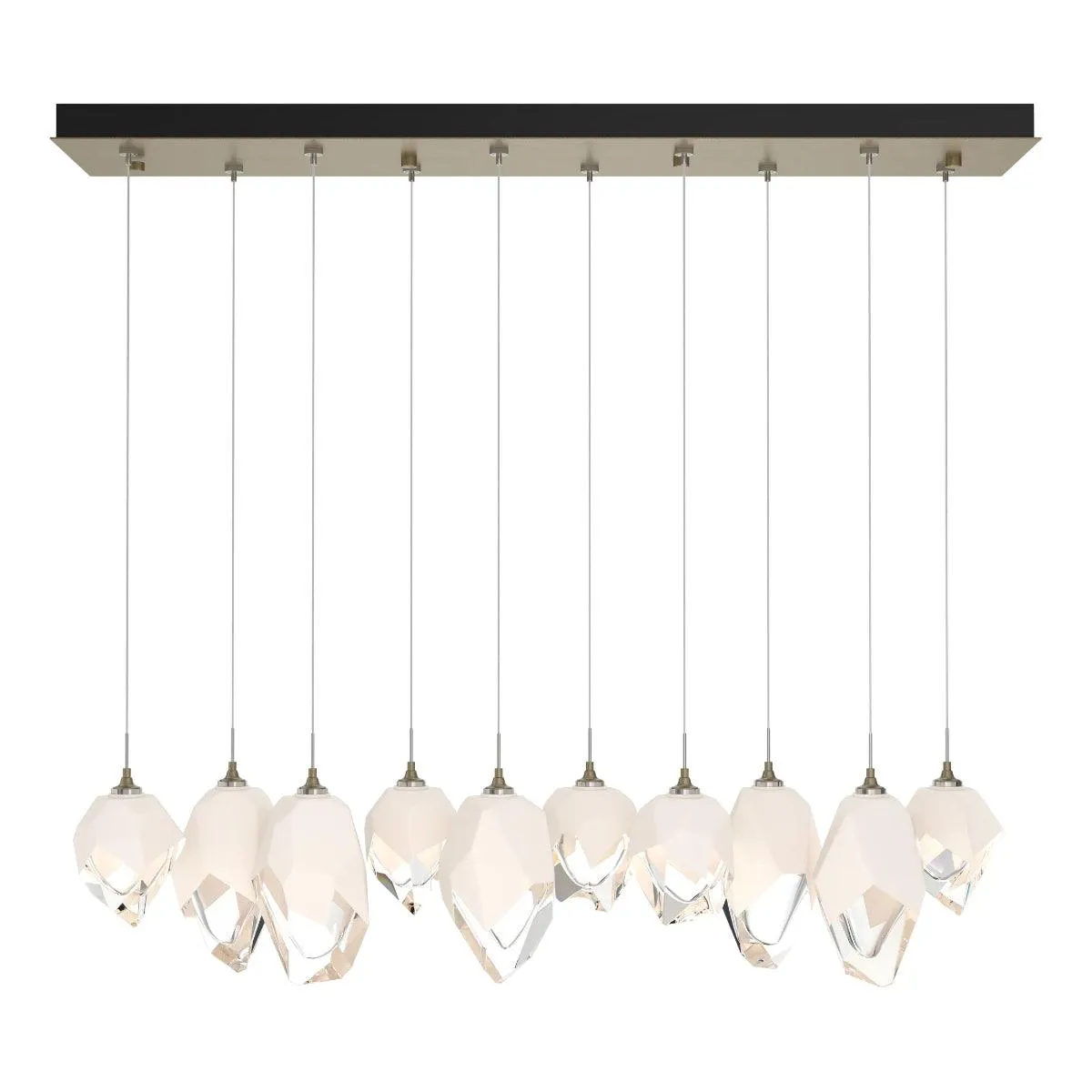 Chrysalis 10 Lights Mixed Crystal Linear Pendant Light