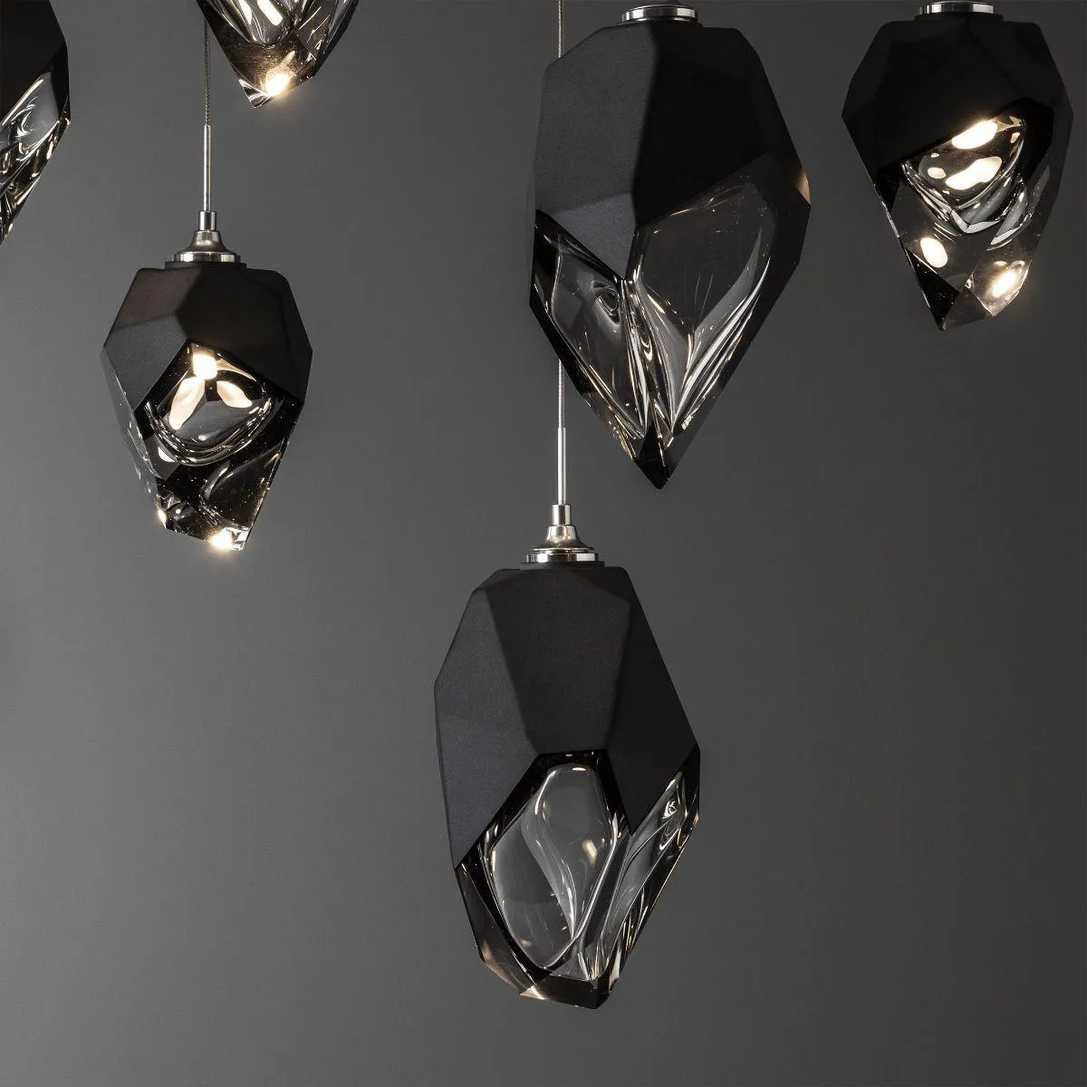 Chrysalis 10 Lights Mixed Crystal Linear Pendant Light