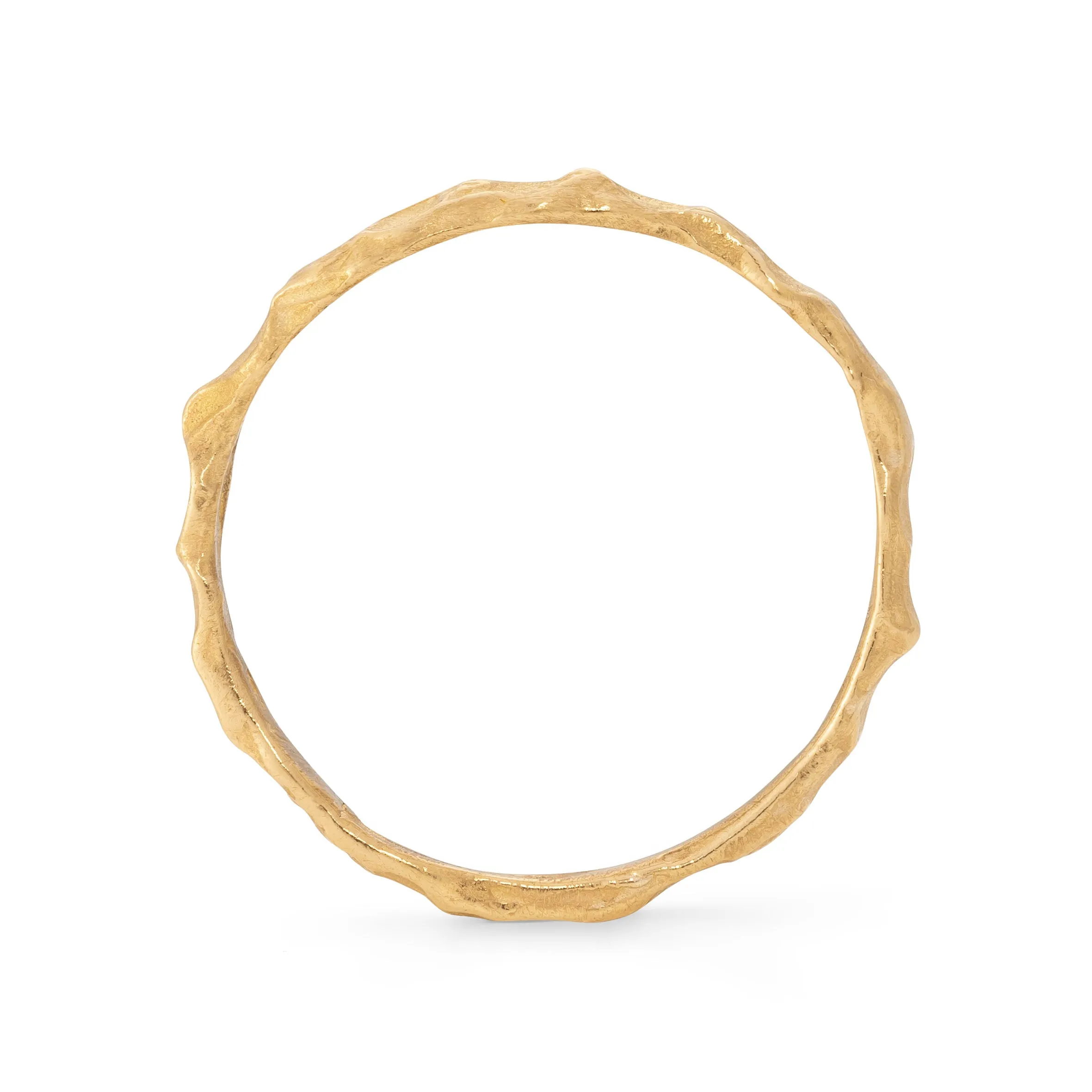 Cockle Skinny Ring 22ct Gold