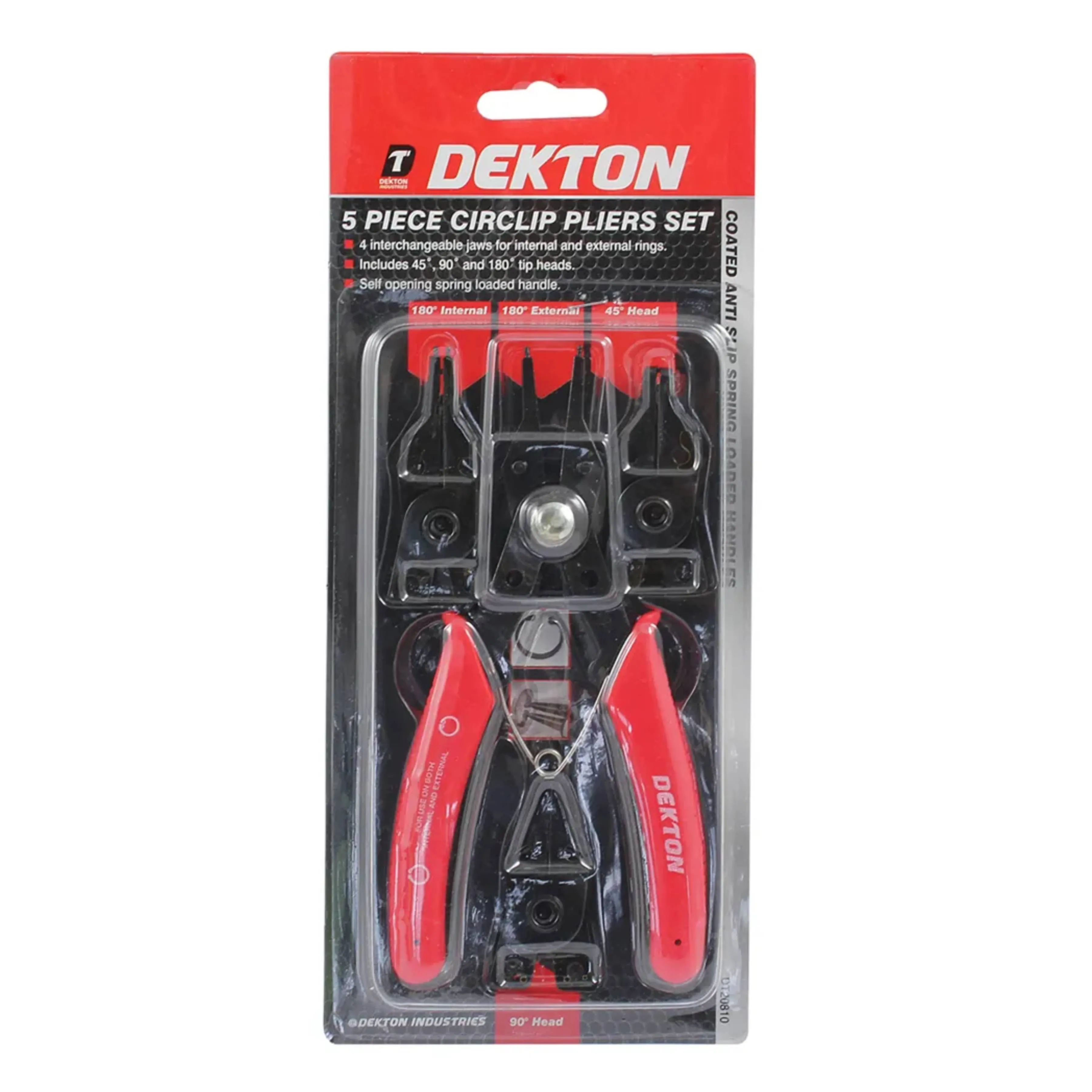 DEKTON 5PC Circlip Pliers Set