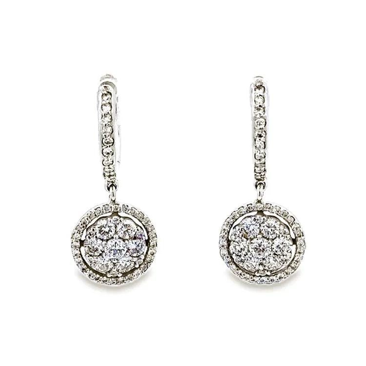 Diamond Dangle Earrings