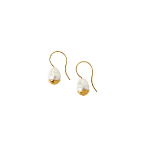 Dipped Pearl Drop Earrings