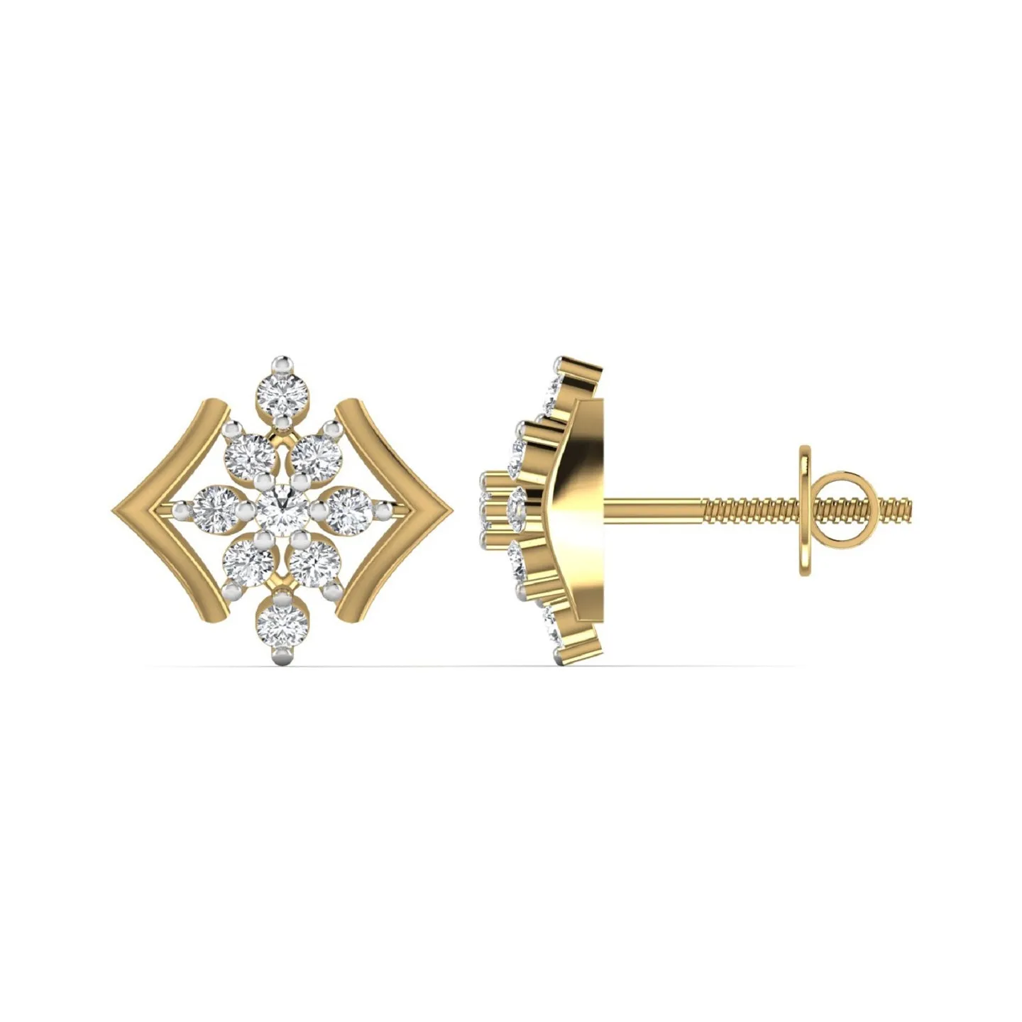 Elegant Design 925 Silver Stud earring