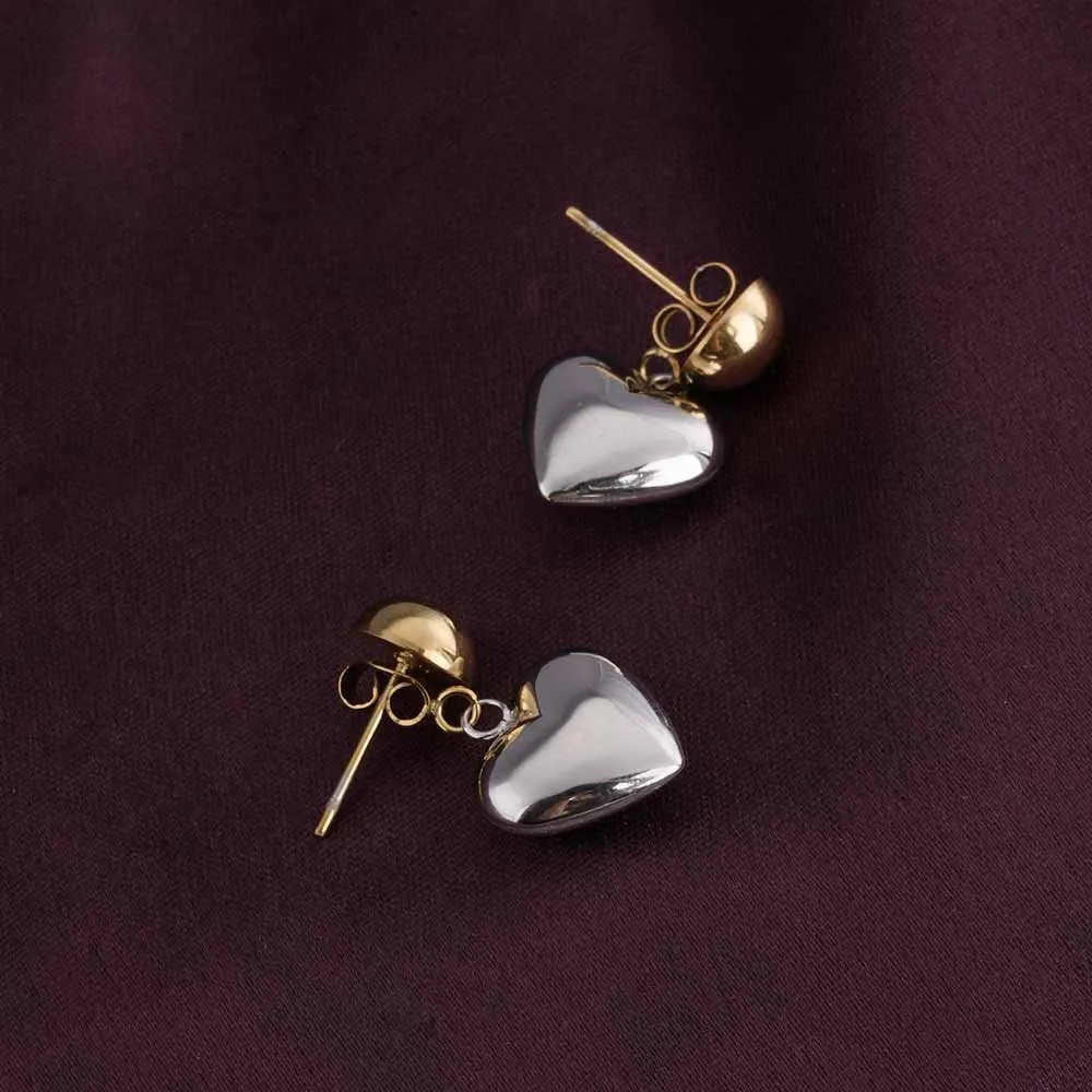 Elegant Heart Drop Earrings