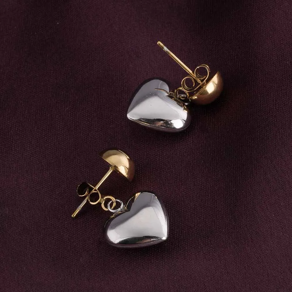 Elegant Heart Drop Earrings