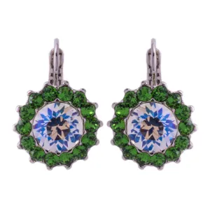 Extra Luxurious Rosette Leverback Earrings in "Circle of Life" *Custom*