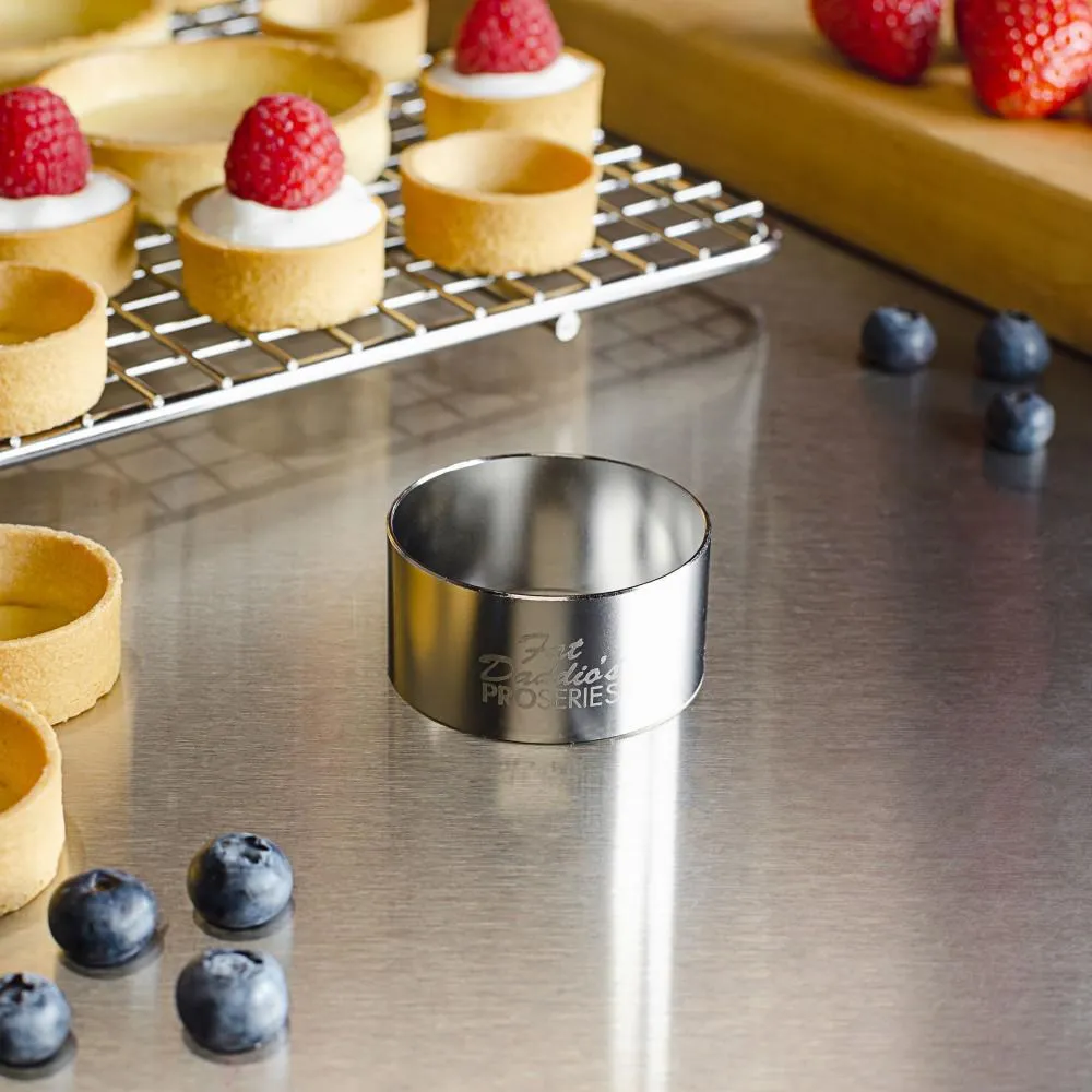 Fat Daddio Pastry Ring - 2" x 1" (Stainless Steel)