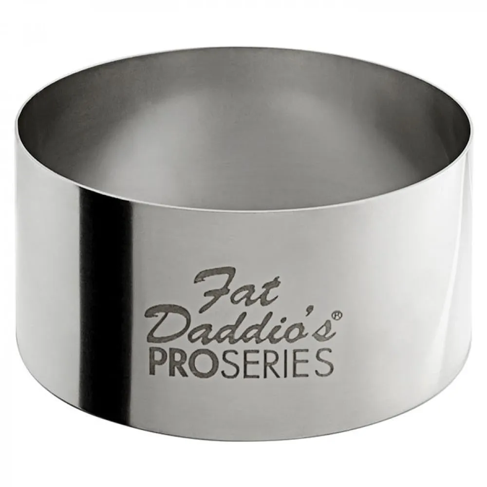 Fat Daddio Pastry Ring - 2" x 1" (Stainless Steel)