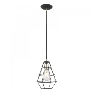 GEOMETRIC 1 LIGHT MINI PENDANT, BLACK