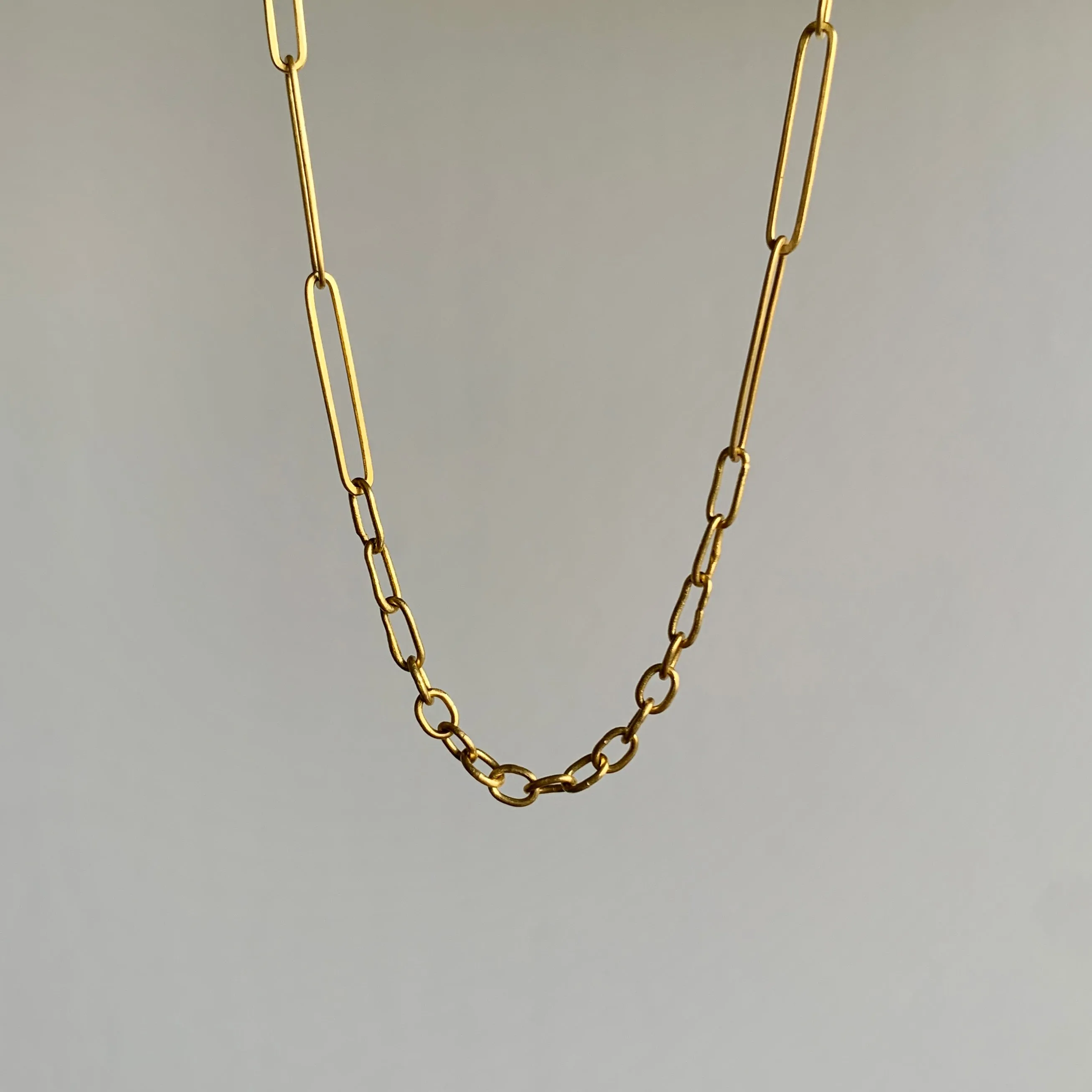 Handmade 22k Gold Lightweight Link Chain