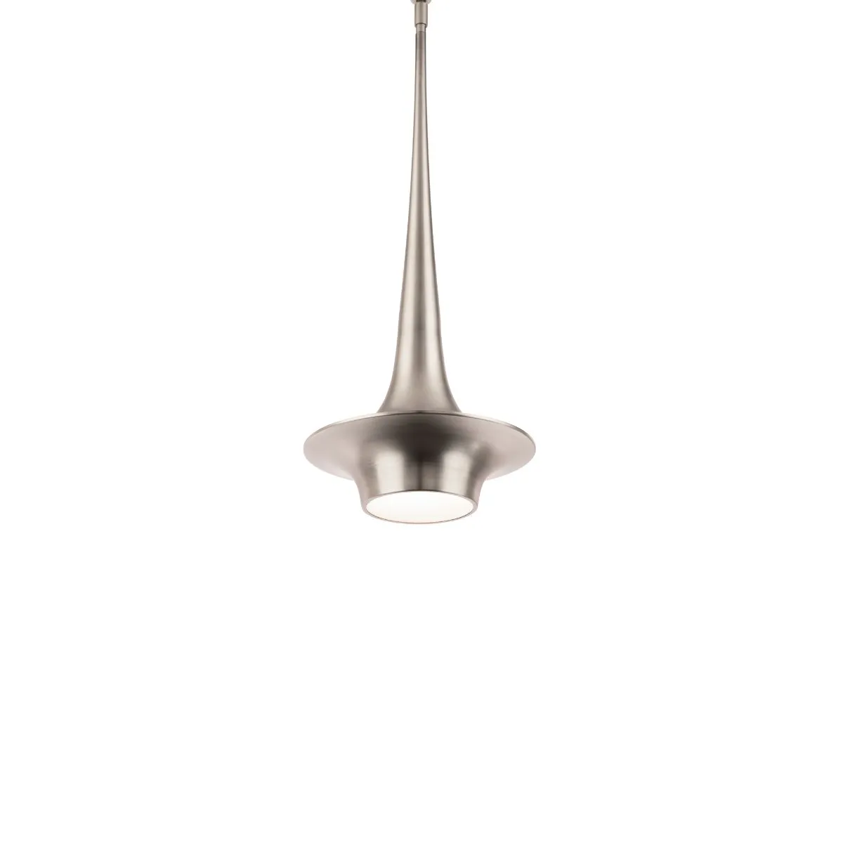 Hugo 10 in. LED Pendant Light Brushed Nickel finish