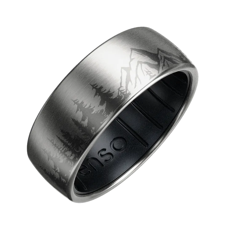 Hybrid Ring - Peak - Titanium/Black Pearl