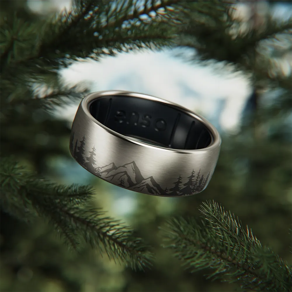 Hybrid Ring - Peak - Titanium/Black Pearl