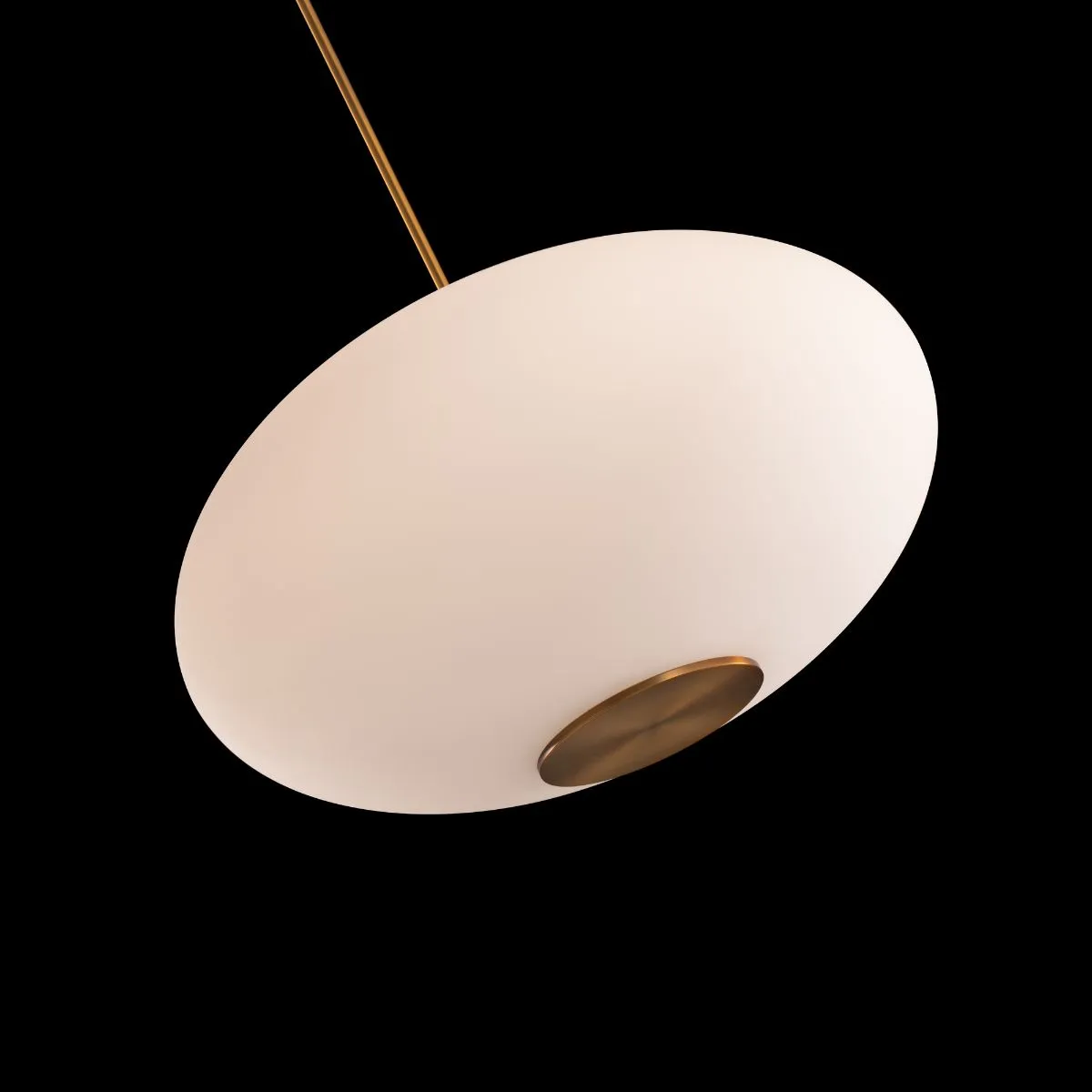 Illusion 22 in. LED Pendant Light 2700K Brass finish