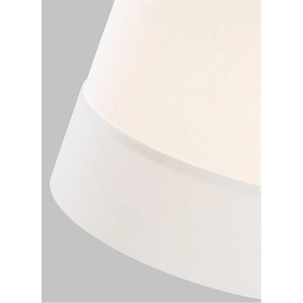 Ivie Medium Pendant light 12 in. White & Brass Finish