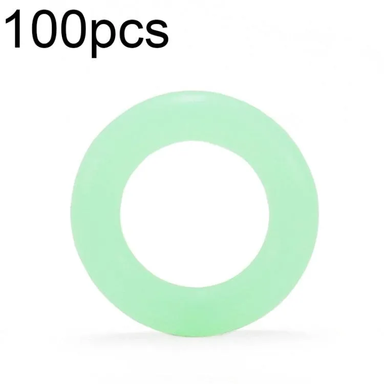 Luminous Silicone Reflective Warning Rings for Outdoor Camping - 100pcs Multifunctional Safety Accessories