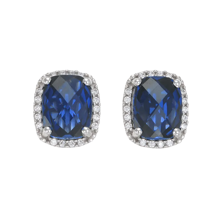 Luscious Blue Sapphire Earrings