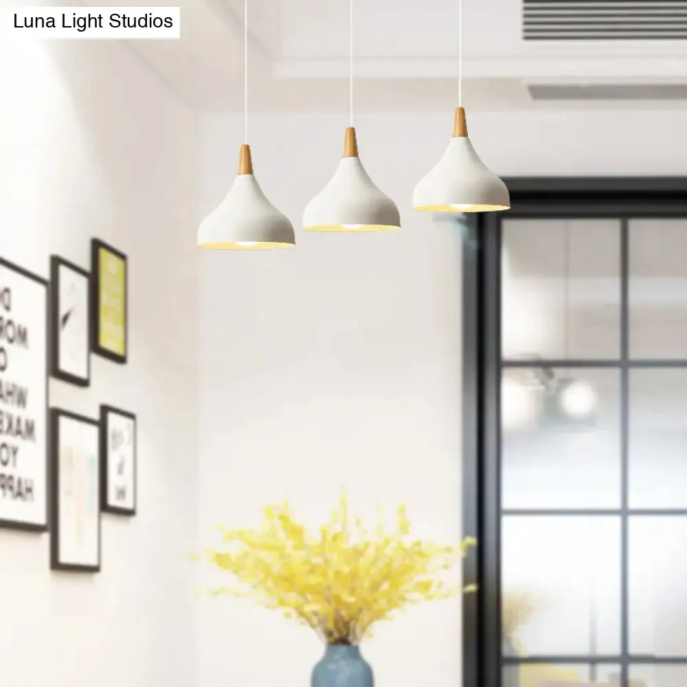 Macaron Loft Pendant Lamp - Metal Onion Ceiling Pendant Light for Kindergarten