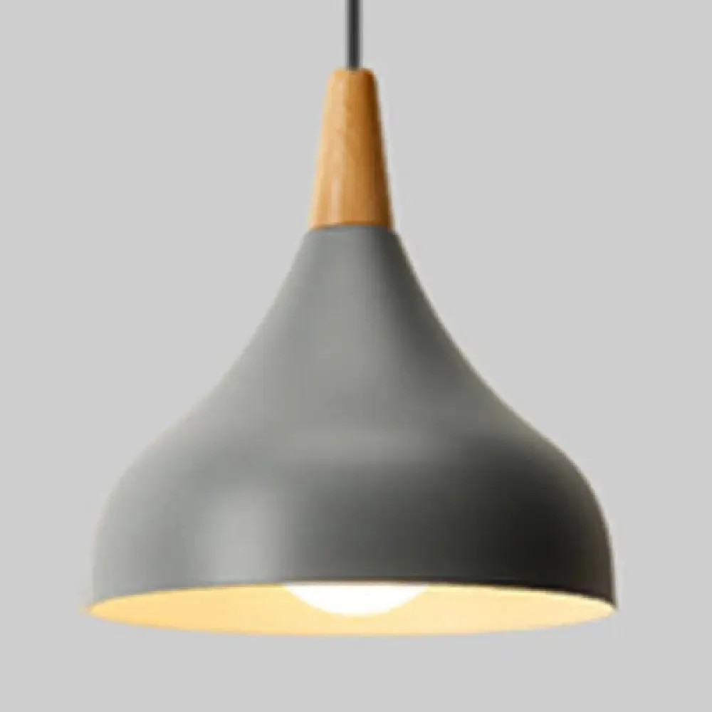 Macaron Loft Pendant Lamp - Metal Onion Ceiling Pendant Light for Kindergarten