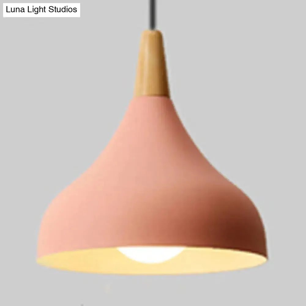 Macaron Loft Pendant Lamp - Metal Onion Ceiling Pendant Light for Kindergarten