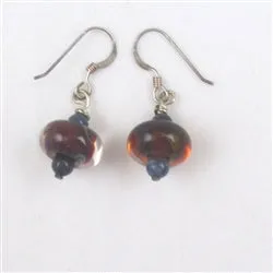 Maroon Handmade Artisan Drop Earrings