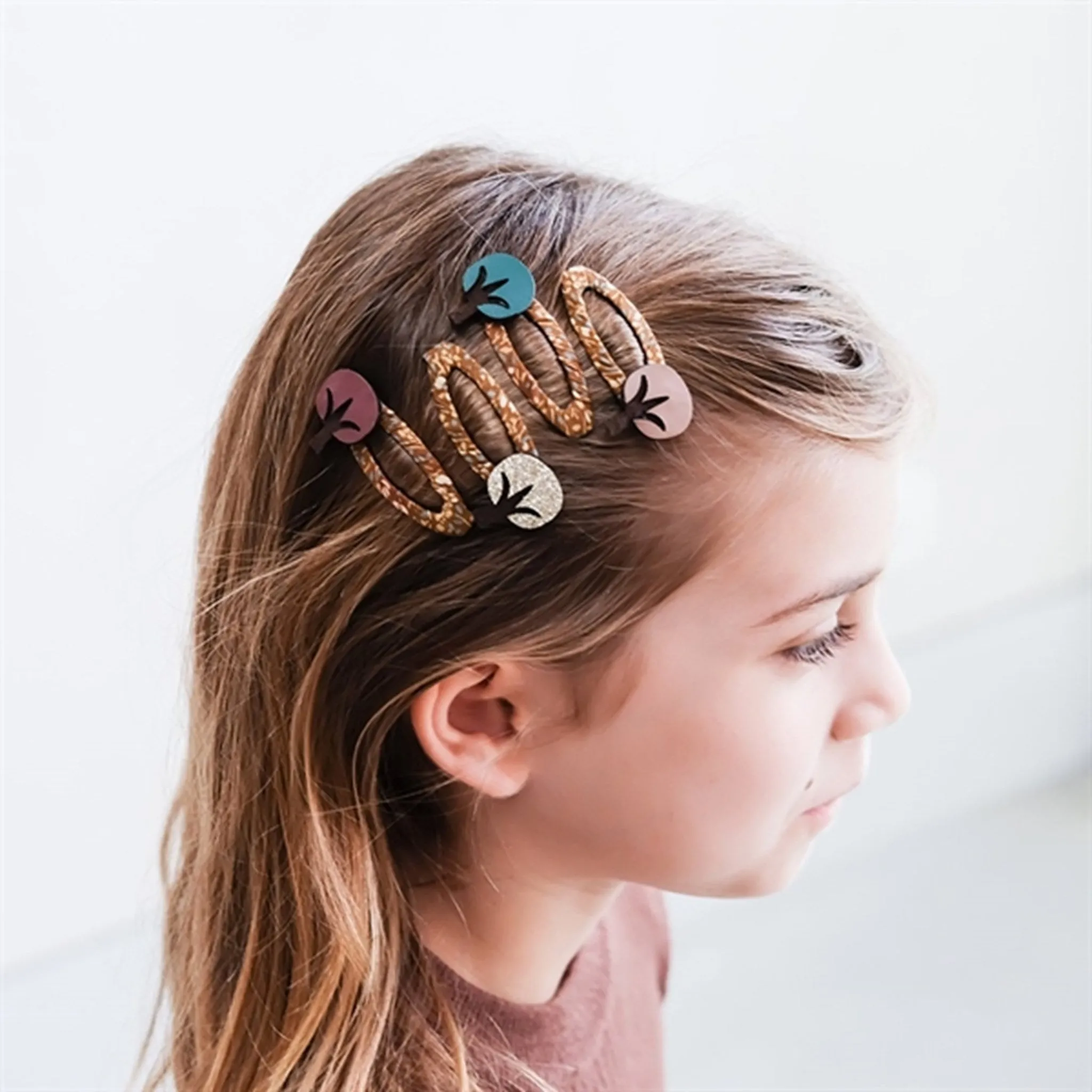 Mimi & Lula 4 Hairpins Autumn Tree Chestnut